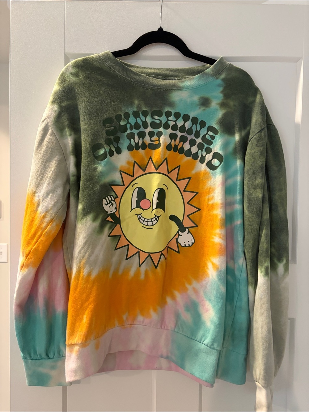 Chemistry Tie-Dye Sunshine Pullover - Green/Yellow/Blue/Orange/Pink